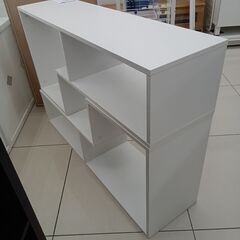 ★リユースのサカイ日立店★HJ7940  飾り棚 ホワイト H77×D30×W110 クリーニング済み の画像