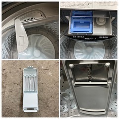 ニトリ 6Kg 全自動洗濯機 NT60L1BK 2024年製 黒 ブラック  生活家電 の画像