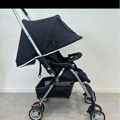 グッドベビー 西松屋 ミッキーマウス ベビーカー本体　ブラックの画像