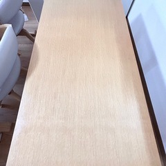 MUJI無印良品 リビングダイニングテーブル/オーク材130cmの画像