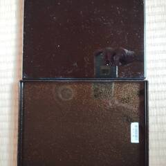 鶴と松の蒔絵 漆器 和風 飾り板 飾り物 インテリア 黒　プラスチック製　書類箱の画像
