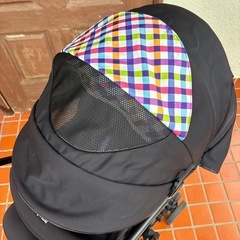 お得❗アップリカ カルーン プラス　ハイシート　 ベビーカー✨両対面式＆コンパクト⭐️簡易清掃済みの画像