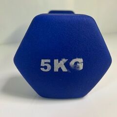 【リサイクルストアスターズ城西店】 【中古品】5kg ダンベル 青　①の画像