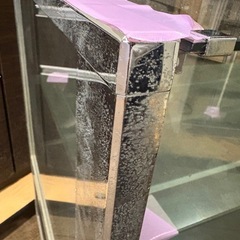 《リユースマン倉敷》【倉庫保管品・使用感大】ガラスショーケース ブラック 棚 の画像