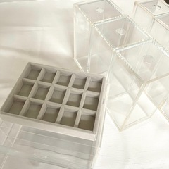 無印良品アクリルケース色々セット　美品良好の画像