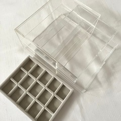 無印良品アクリルケース色々セット　美品良好の画像