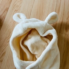 秋冬　子供服　90センチ　うさみみ　くまみみ　アウター　ダウン　ふわもこの画像