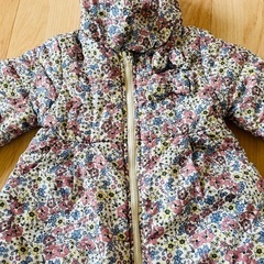 秋冬　子供服　90センチ　うさみみ　くまみみ　アウター　ダウン　ふわもこの画像