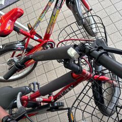 リユースのサカイ栃木店★ジモティ割あり★  子供用自転車 18インチ レッド クリーニング済み TC10896の画像