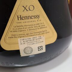 J1572【リユースのサカイ柏店】　ブランデー　Hennessy　ヘネシーX.O　COGNAC　コニャック　金キャップ  3000ml瓶　40度　未開栓　の画像