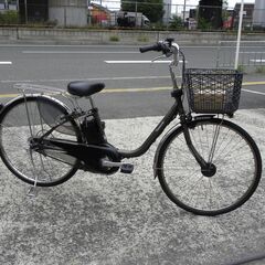 パナソニック　電動アシスト自転車　８ah 現行バッテリー　26インチ　　キー1本　ブラウンの画像