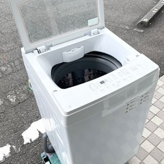 【中古品】ニトリ NITORI 全自動洗濯機 NTR60 2022年製 ホワイト 6.0kg 生活家電 単身向けの画像