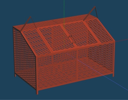 大型ゴミ箱製作　ダストボックス　ゴミカゴ　ゴミステーション