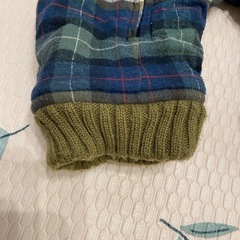 キッズズー　ジャンプスーツ　カバーオール　ロンパース　上着　ジャンパー　ジャケット　アウター　チェック　80　の画像