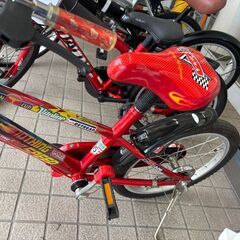 リユースのサカイ栃木店★ジモティ割あり★ アイデス 子供用自転車 18インチ レッド クリーニング済み TC10897の画像