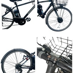 ★◯ 電動自転車 ブリヂストン TB1e クロスバイク  電動アシスト自転車 ブラック 27インチの画像