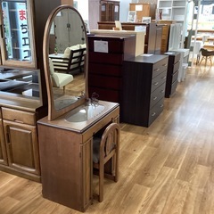 ドレッサー椅子付き【町田市再生家具】　251911の画像