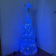 クリスマス　LED イルミネーション ブルー　ホワイト　の画像