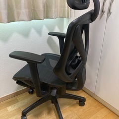 ニトリ リクライニングワークチェア(フォリスト フットレスト付き BK)の画像