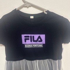 FILA ワンピース　120cm ブラックの画像