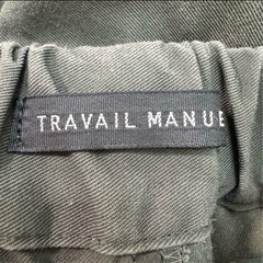 【TRAVAIL MANUEL】サスペンダー付きフォールドパンツ　M チャコールの画像