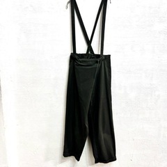 【TRAVAIL MANUEL】サスペンダー付きフォールドパンツ　M チャコールの画像