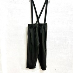 【TRAVAIL MANUEL】サスペンダー付きフォールドパンツ　M チャコールの画像