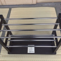 ■配達可■ベンチシューズラック 幅60cm　LIXILビバ VCB-60BS　ブラウン 腰掛け付き靴収納棚　　　　　の画像