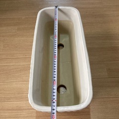 白レンガ風プランター陶器製　美品の画像
