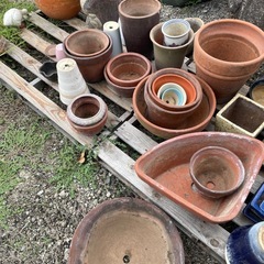 募集停止中 陶器　植木鉢　プランターの画像