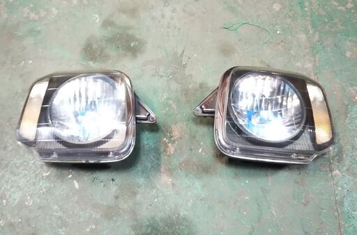ジムニー JB23W 純正ヘッドライト 左右 ワレ欠け無