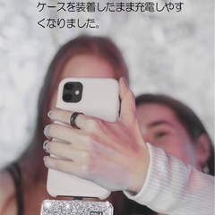 iWALK モバイルバッテリー キラキラ シルバーの画像