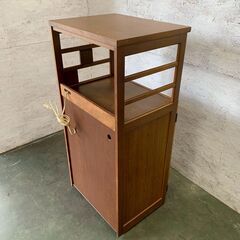 【カリモク】 キッチンボード キッチン収納 昭和レトロ アンティーク ビンテージ ヴィンテージ ブランド家具 A0545の画像