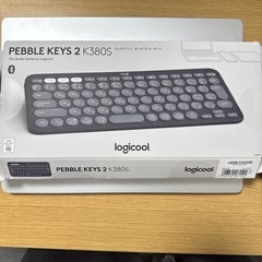 値下げ交渉可　Logitech Pebble Keys 2 K380s グレー　キーボードの画像