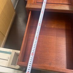 アンティーク家具 袖机、イスセットの画像