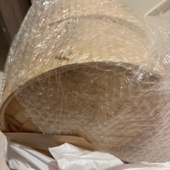 【訳あり　未使用品】竹セイロ 26cm 蒸し器 中華せいろ 本体2個・蓋１個セットの画像