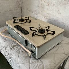 【Rinnai】 リンナイ ガステーブル KG64TW2L 2021年製 都市ガス 動作確認済み ガスコンロ ピュアベージュ A0546の画像