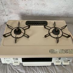 【Rinnai】 リンナイ ガステーブル KG64TW2L 2021年製 都市ガス 動作確認済み ガスコンロ ピュアベージュ A0546の画像