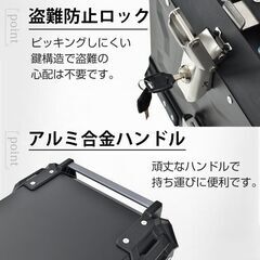 【新品】バイク リアボックス バイクボックス 大容量 55L アルミ リヤボックス キャリア 反射帯 フルフェイス 簡単脱着 全車種対応 ee344-55 の画像