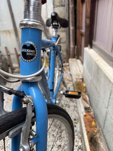 要整備asahi アサヒ クロスバイク WEEKEND BIKES 460 ライトブルー 7段変速 　　