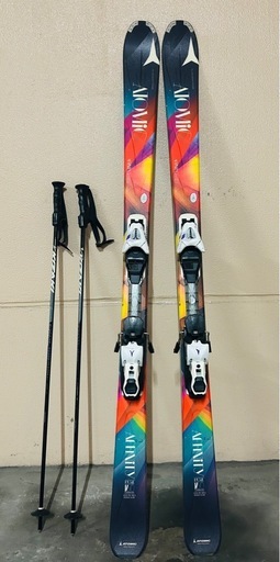 Atomic スキー板 マルチカラー ポール付き