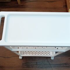 キャスター付き３段収納ワゴン　サイズ（約）幅21.5cm×奥47.5cm×高77cm　■近隣配送無料 買取GO‼　栄和店の画像
