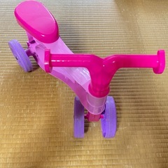 三輪車　ベビー用　子供用　おもちゃ　足蹴りバイク　ピンクの画像