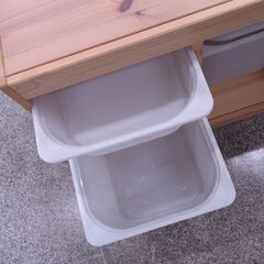 0220534665★IKEA　トロファスト　収納ボックス　ウッド　プラスチックの画像