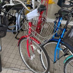 リユースのサカイ栃木店★ジモティ割あり★  自転車 26インチ レッド クリーニング済み TC10902の画像