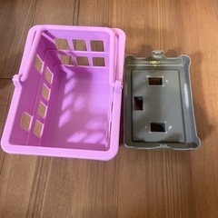 【おもちゃまとめ売り】ぽぽちゃん　廃盤品　おままごとベビーカー　カゴ付きの画像