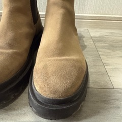 ZARA メンズ 42（26.5cm～27cm）革靴 ブラウン サイドゴアブーツの画像