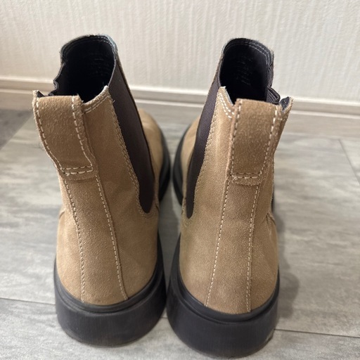 ZARA メンズ 42（26.5cm～27cm）革靴 ブラウン サイドゴアブーツ