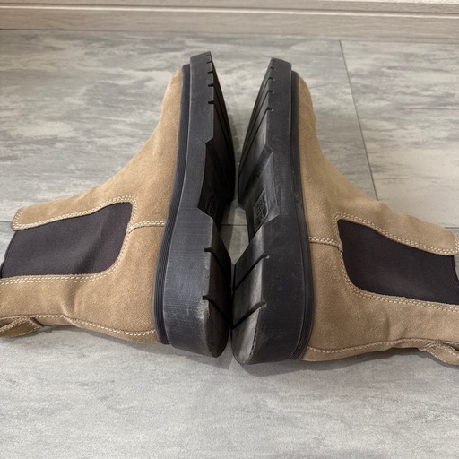 ZARA メンズ 42（26.5cm～27cm）革靴 ブラウン サイドゴアブーツ