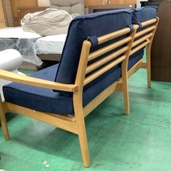 家具ならトレファク吉川店！！  IDC    2人掛けソファー　ネイビーの画像